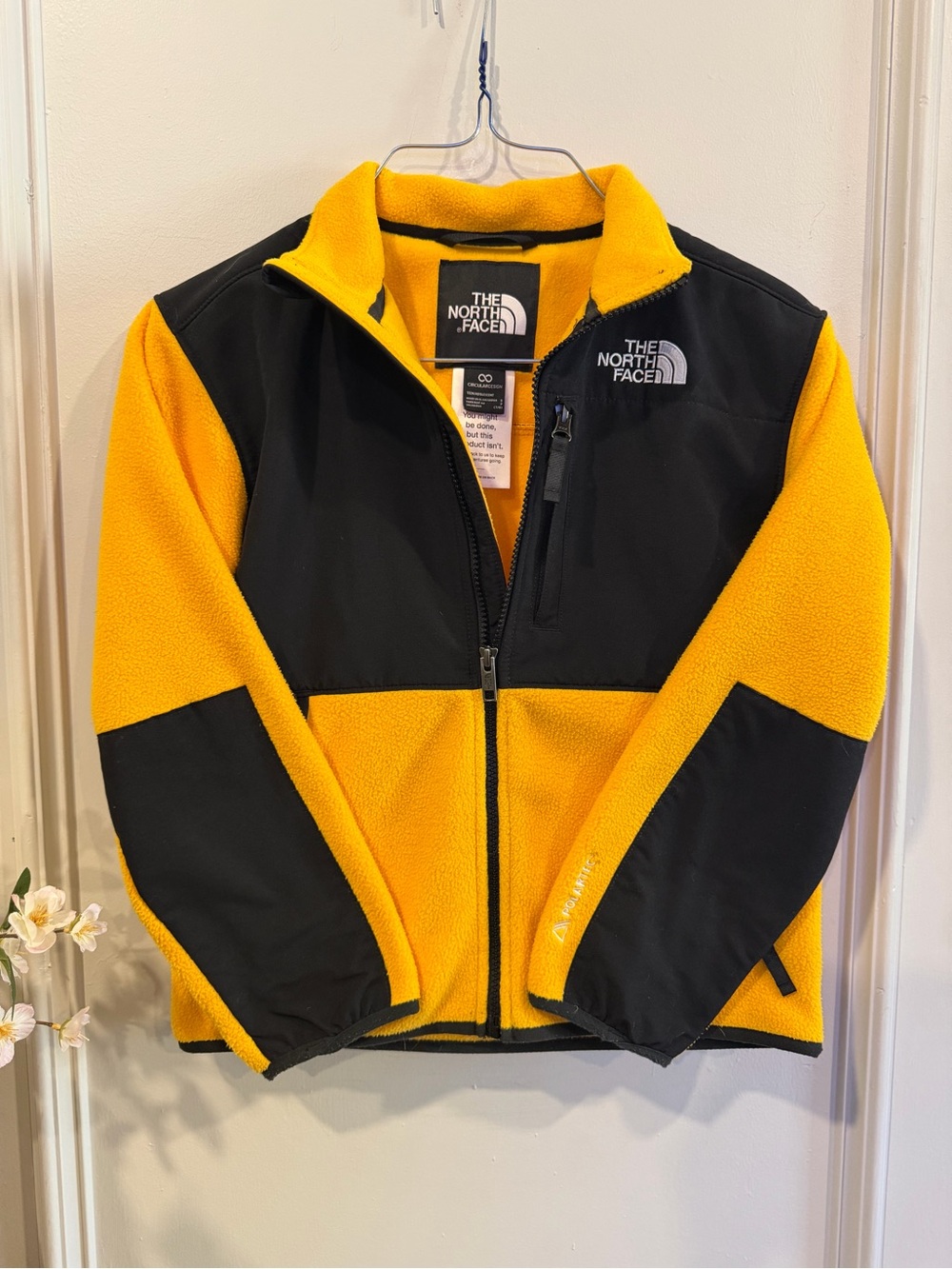The North Face Denali Kids Yellow Fleece Jacket